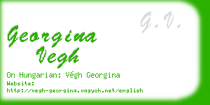 georgina vegh business card